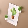 6Pcs/Set 3D Cute Succulent Plant Magnet Message Sticker for Kitchen Refrigerator Magnet Button Cactus Decoration Accessories