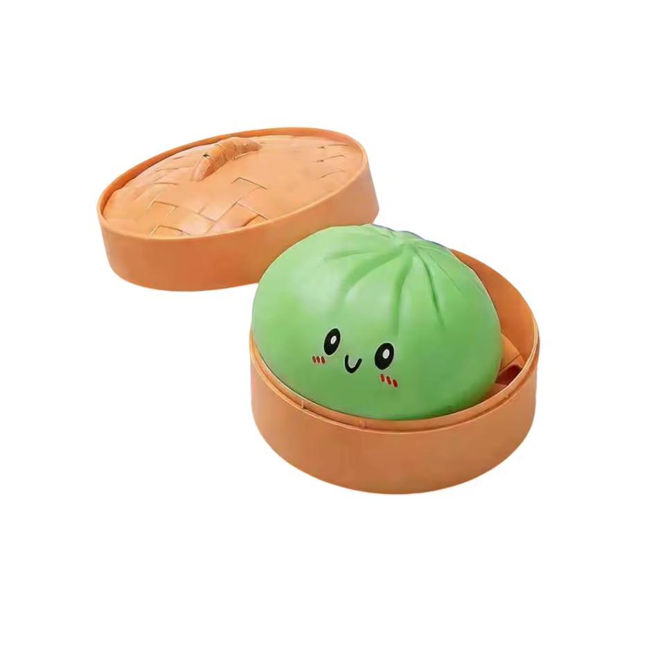 HOT Dumpling Squishy Squeeze Toy, Simulation Steamed Bun, Trending Funny Prank Stress Relief Ball, Decompression Artifact Toy