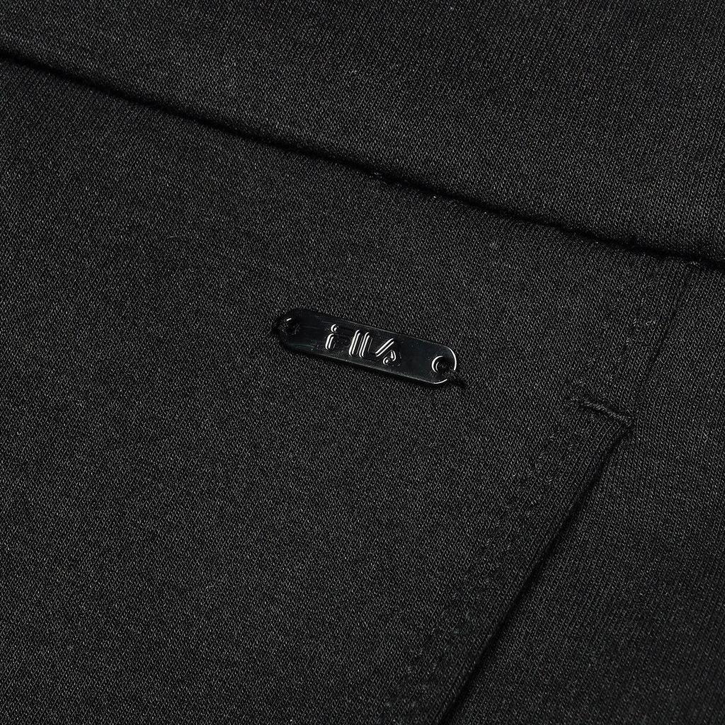 Fila Fashionable Versatile Soft Skin-Friendly Solid Color Knitted Sports Pants Women Bottoms Black F11W443601A-BK