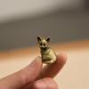 Cute Small Brass Cat Figurines 8 Distinct Styles Miniatures Desktop Ornaments for Bookshelf Decor Unique Christmas Gift Choice