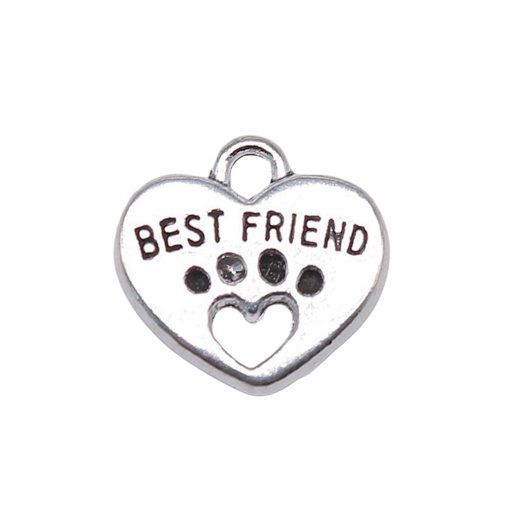 Alloy Dog Paws Charms Bear Paws Pendants For Jewelry Making Dog Themed Accessories