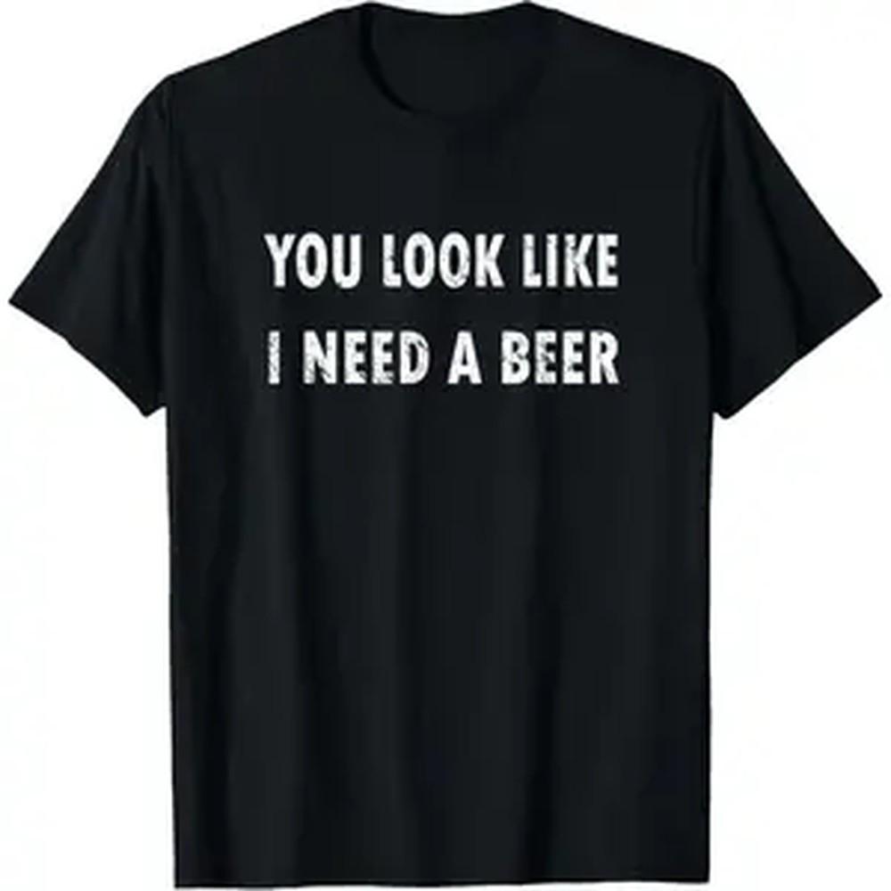 Unisexs 100 Cotton Shortsleeve Graphic Tshirt Loose Fit Casual Streetwear Top Breathable Humorous Quote Shirt With