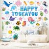Marine Animal Bulletin Board Decoration Card School Classroom Party Paper Cutting Undersea World Decoration Card Paper