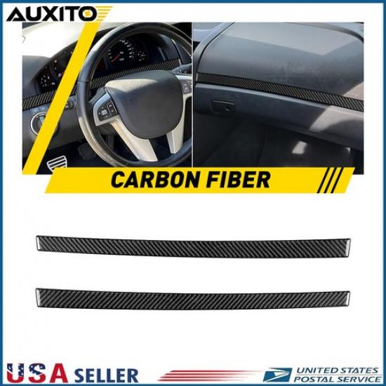 Fits Pontiac G8 2008 2009 2Pcs ABS Carbon Fiber Interior Dashboard Panel Trim
