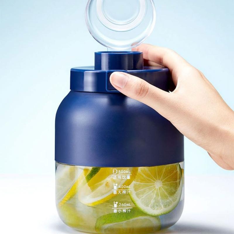 Portable Blenders for Shakes and Smoothies 500ml Travel Cup with 2 Lid USB Rechargeable Portable Juicer for Home Travel
