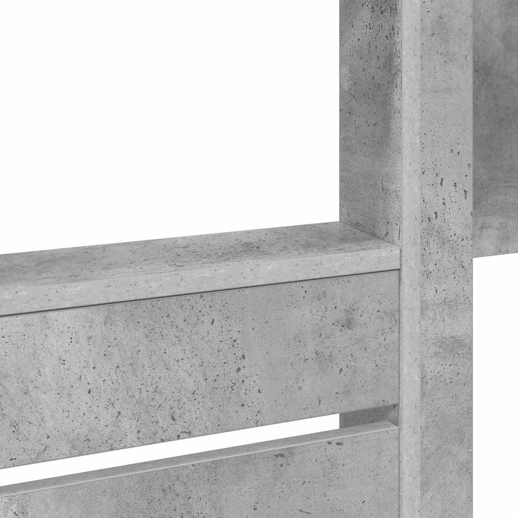 Kids Bunk Bed Concrete Grey 80 x 200 cm Engineered Wood