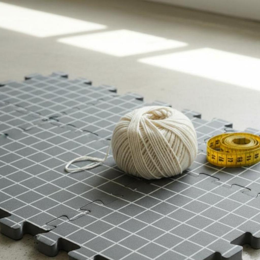 Knitting Blocking Mats Waterproof Interconnectable Foam Blocking Board Checkerboard Pattern Foam Mats Long-Lasting Lightweight