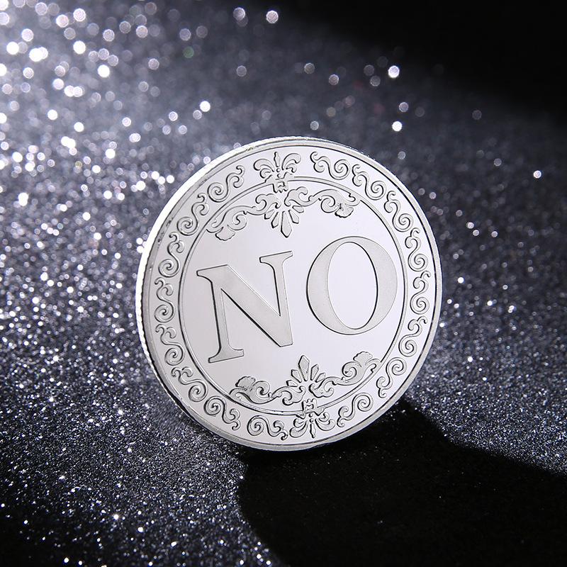 Yes/No Coins Help Decide Collectible Toys Exciting Coin-plated Souvenirs for Children's Holiday Gifts