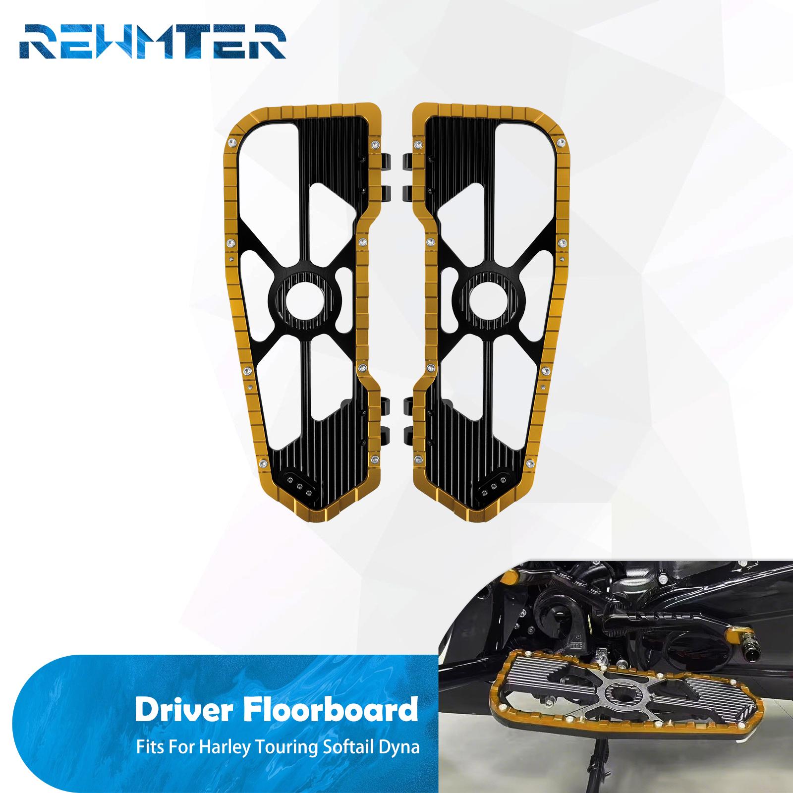 

Motorcycle Driver Floorboard Footrest Front Footboard Footpegs For Harley Touring Softail Dyna Road King Street Glide FLHX 86-UP Driver Footpegs B