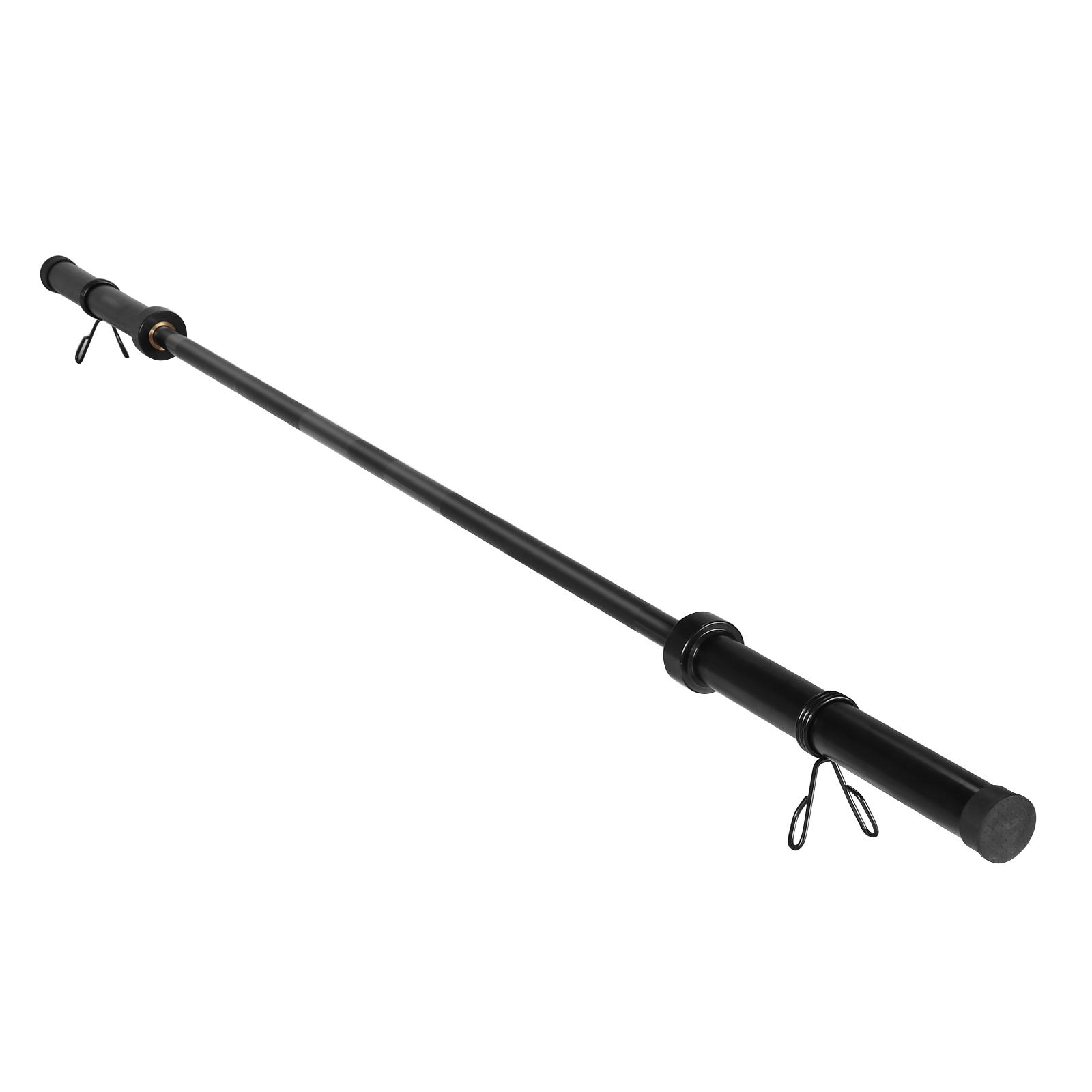 2.2m Straight Barbell Bar with 2 Spring Collars Universal Strength Training Bars for Squats Bench Press Deadlifts United States