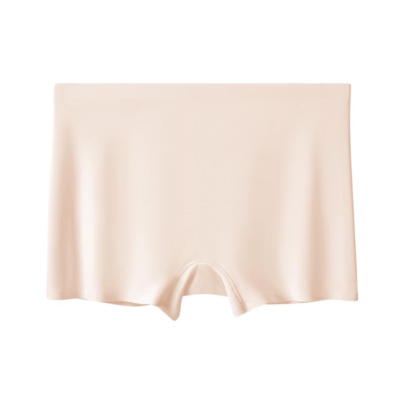 Seamless Ice Silk Safety Shorts - Women’s Mid-Waist Anti-Exposure, Plus Size, Summer Boxer Briefs.