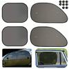 Foldable Windscreen Sun Visor For Cars Black Mesh Sunshade With Suction Cup Blocks Glare Without Obstructing Vision Auto Parts