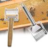 Apiculture Beehive Honey Cutter Uncapping Scraper Stainless Steel Wooden Handle Honeycomb Needle Type Scraping Shovel Beekeeping