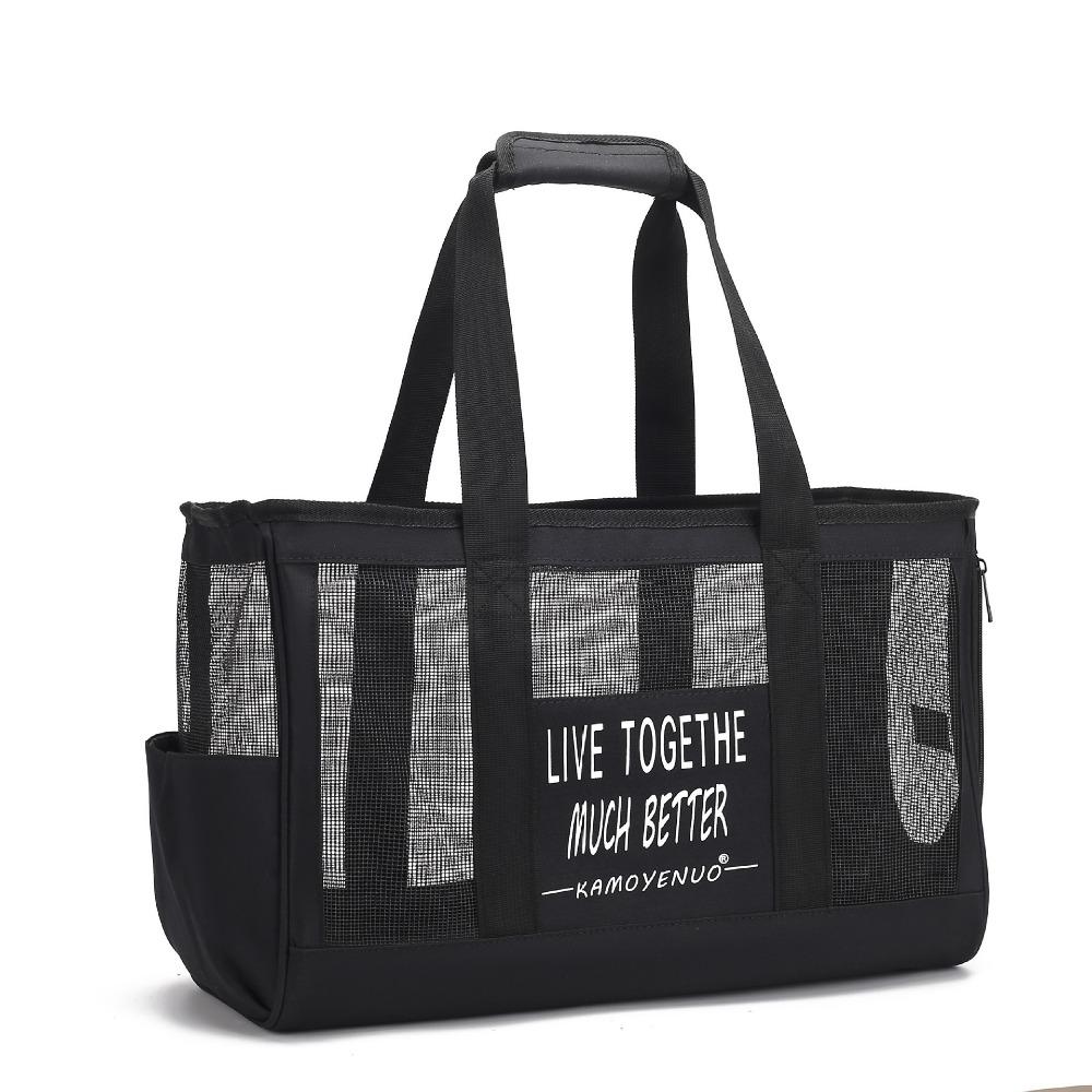 Durable Oxford Cat Carrier Handbag Breathable Waterproof Cat Transport Bag Foldable Large Capacity Pet Carrying Bag Outdoor