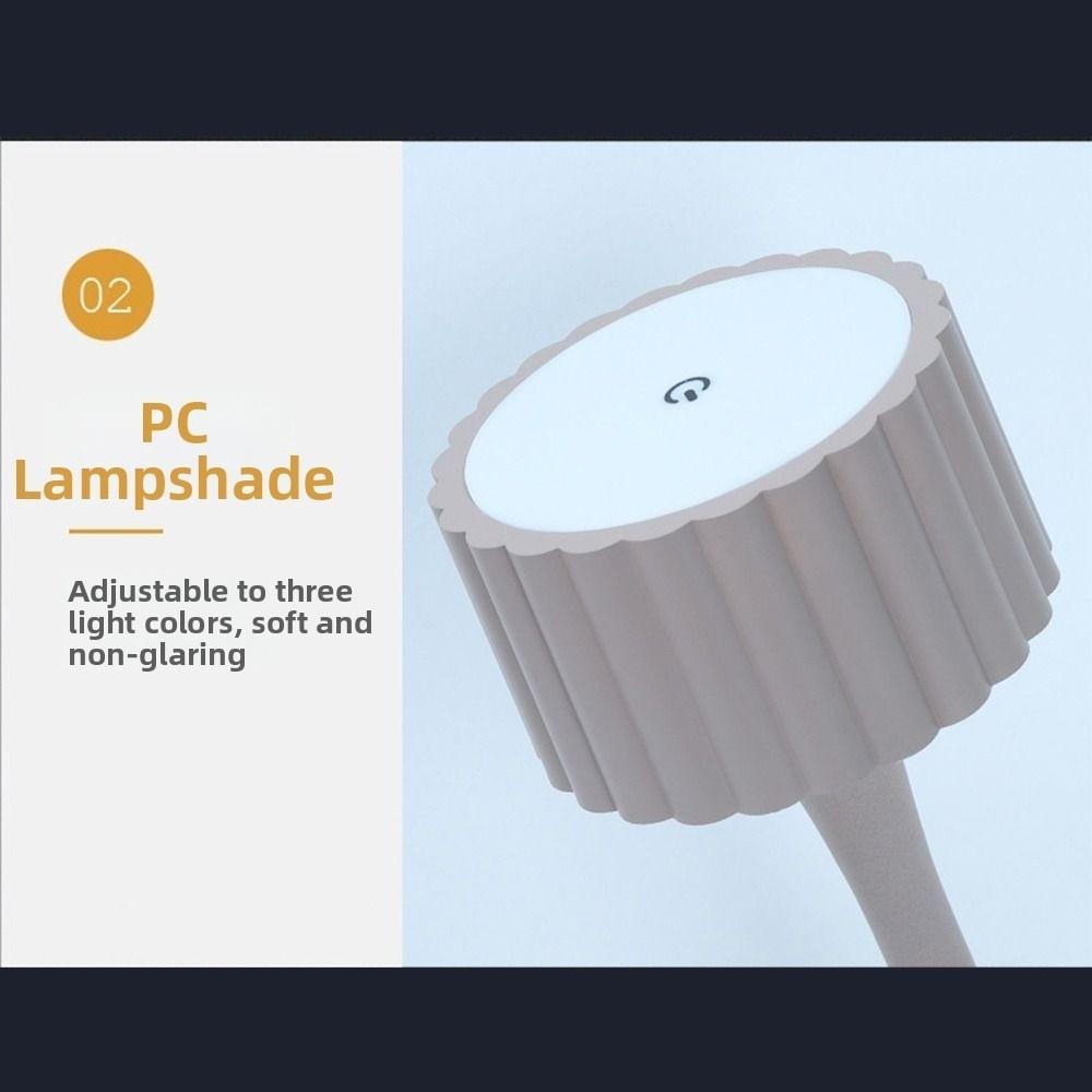 3 Colors Retro Table Lamp Dimmable Touch Sensor LED Reading Lamp Mood Lighting Cordless Touch Desk Lamp Restaurant Decoration