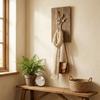 Golden Finish Leaf Shaped Wall Hooks Sturdy Alloy Stable Structure Alloy Wall Hooks Elegant Design Strong Bearing