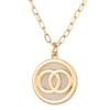 Korean Style Autumn/Winter Double Circle C Necklace - Double-Sided Versatile Sweater Chain Accessory