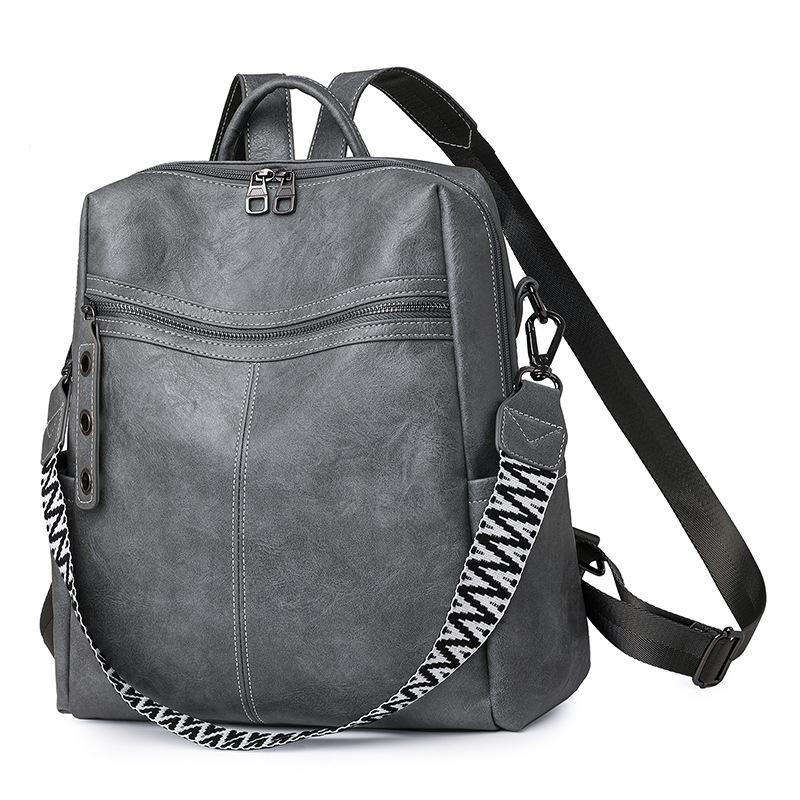 New Large Capacity Cross Shoulder Bag PU Women's Bag Business Commuter Bag Backpack