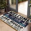 1PC WELCOME Charactor Door Mats Kitchen Rugs Non-Slip Pop arts design Bedroom Rugs Bath Mat Carpet for Home Sink Laundry Decor