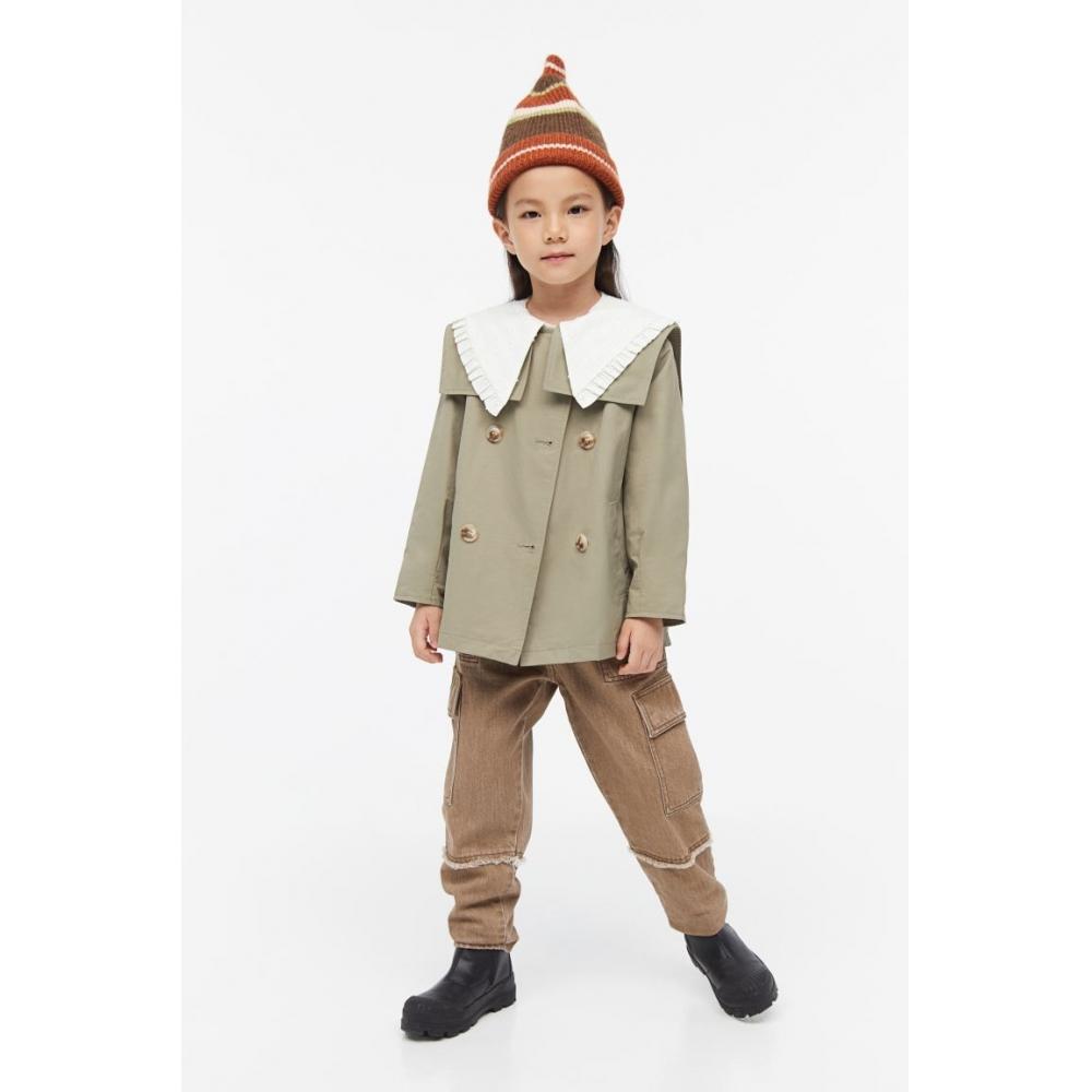 

Пальто-тренч HM oversize цвета хаки