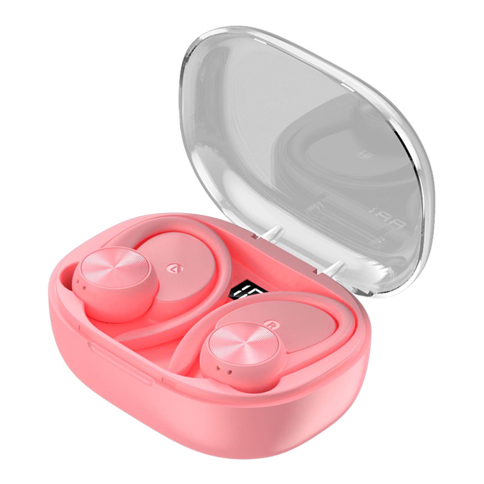 

Q36 Wireless Earbuds In-Ear Stereo Earphones Noise Canceling Ear Buds With Power Display Charging Case Headphone розовый