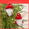 Christmas Gnome Hanging Decoration Mushroom Elf For Holiday Decor