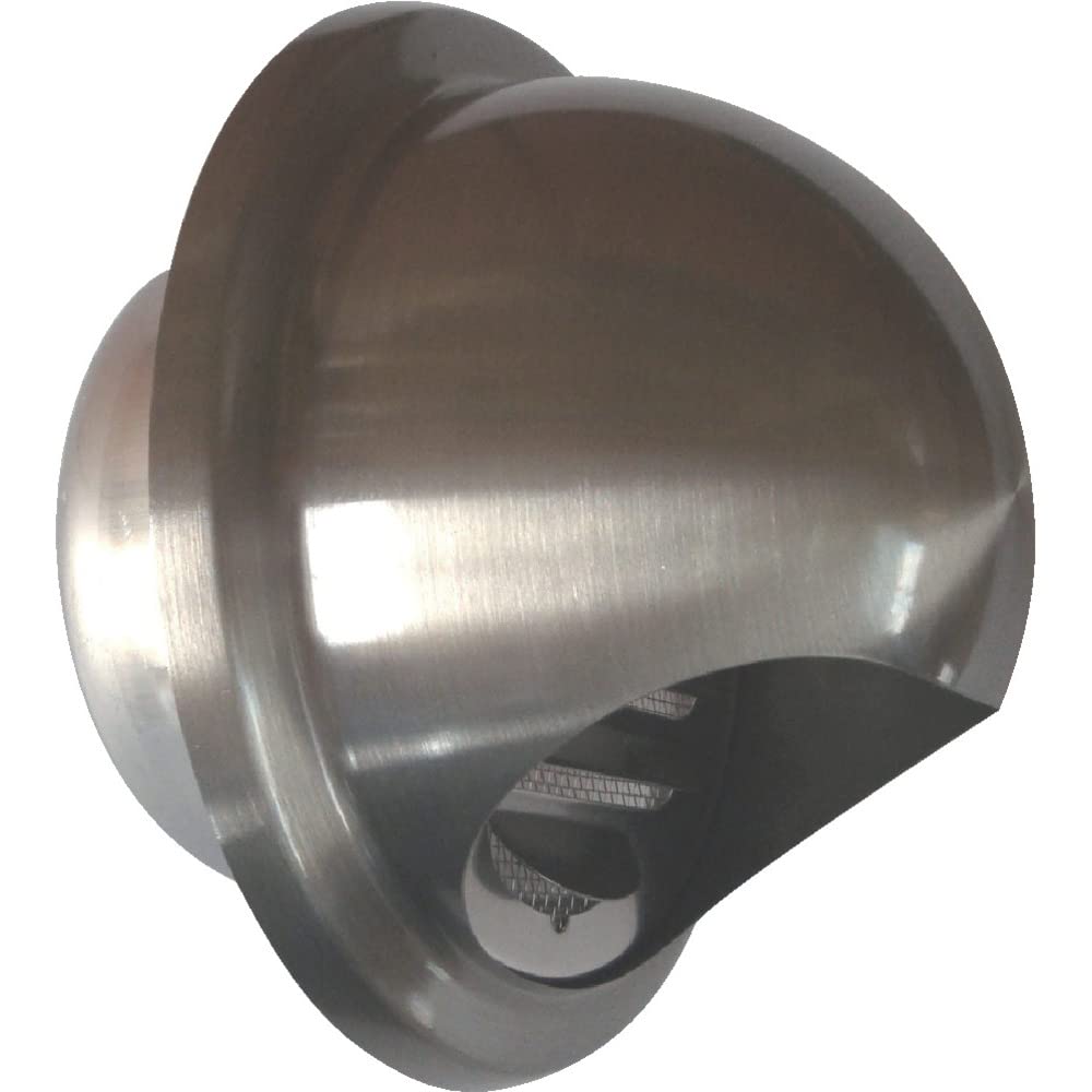 TRUSCO Stainless Steel Round Hooded Louver, 150mm, GRSUS-150