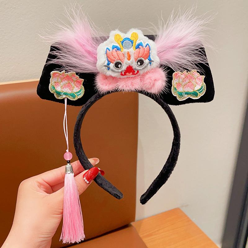 

Китайский стиль традиционный древний королевский двор королева принцесса головной убор детский головной убор аксессуары для волос на год