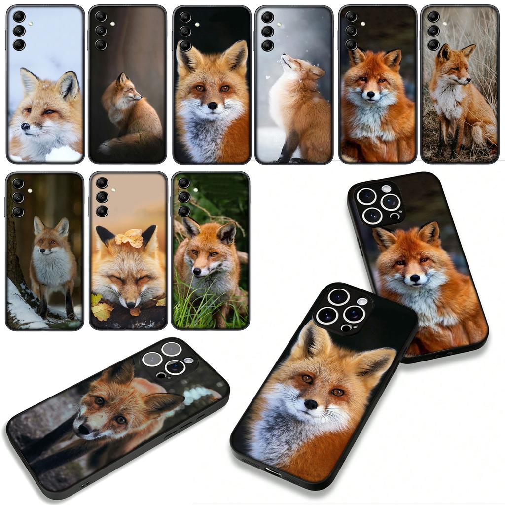 Cover for Apple iPhone 17 16 11 Pro XS Max XR 6 7 8 Plus 16E SE 2020 Air 5 SE2 Phone Case Wild Pets Fox Wallpaper
