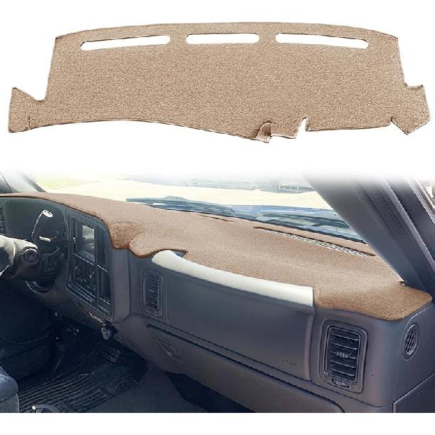 Dash Cover Mat Pad  Fit For 1999-2006 GMC Sierra/Chevy Chevrolet Silverado,2000-2006 GMC Yukon XL/Chevy Suburban Tahoe Avalanche,Dashboard Cover