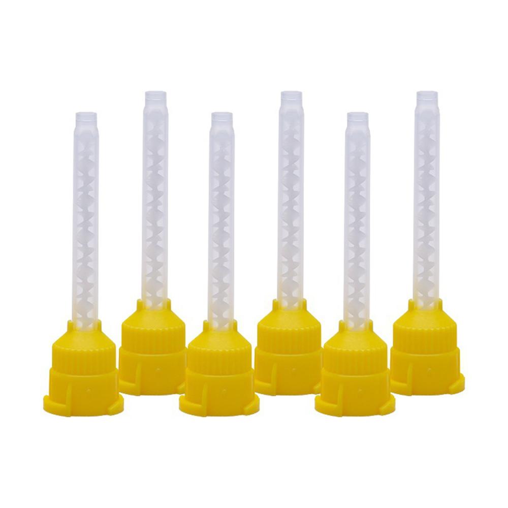 Dental Impression Mixing Tips Silicone Rubber Conveying Mixing Head Disposable Dentistry Lab Material Impression Nozzle Tube
