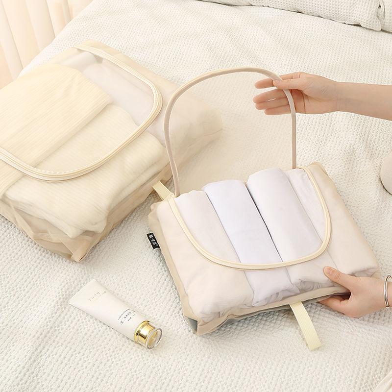 Huse de plasă pentru haine Capacitate mare Respirabile Transparente Portabile Pungi de depozitare rezistente la mucegai Organizator de haine de călătorie rezistent la praf