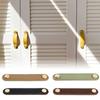 1PC Cabinet Knobs Furniture Wardrobe Pulls Anti-collision PU Leather Modern Door Handle Soft Dresser Kitchen