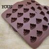 Silicone Molds for Cake Toppers Funny Poop Chocolate Mold, 15 Cavity Baking Tray, Non-stick Heat DIY Fondant Decorating Tools Resistant Dessert
