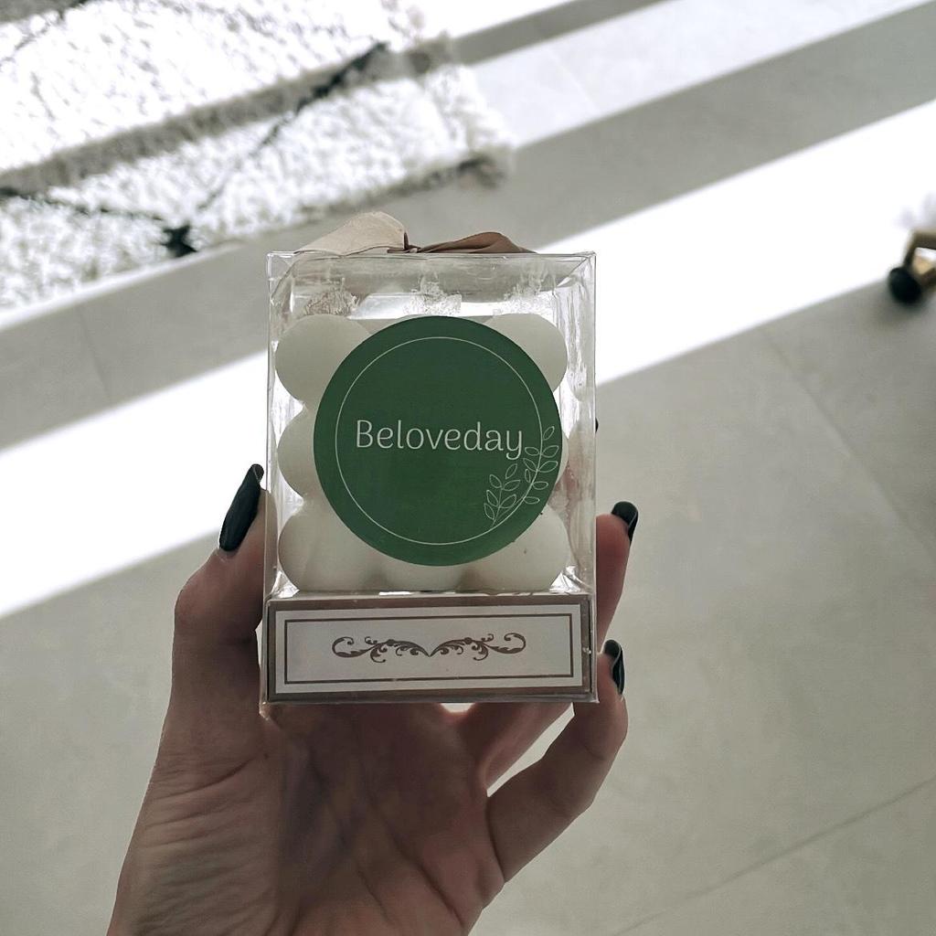 Bougie bulle blanche parfumée coton