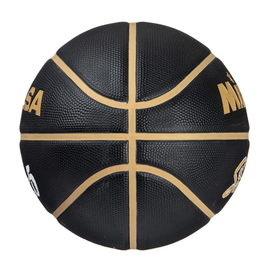 MIKASA Basketball Size 5, Rubber, Black/Gold, BB502B-BKGL-EC, Recommended Internal Pressure: 0.22-0.32 Kgf/cm²