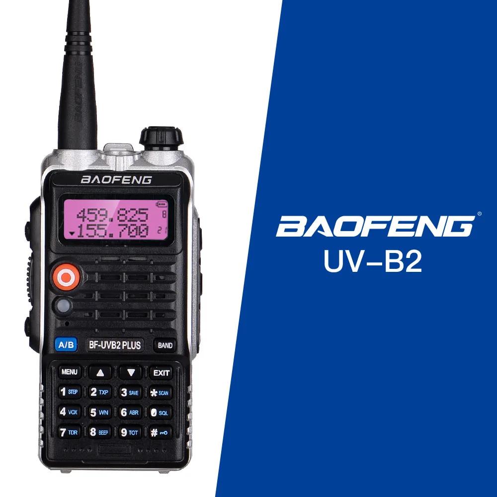 Practical Bestseller BAOFENG BF-B2 Plus 8W High Power UV Dual Band Walkie Talkie Upgraded UV-5R Dustproof Anti-fall Handheld Ra