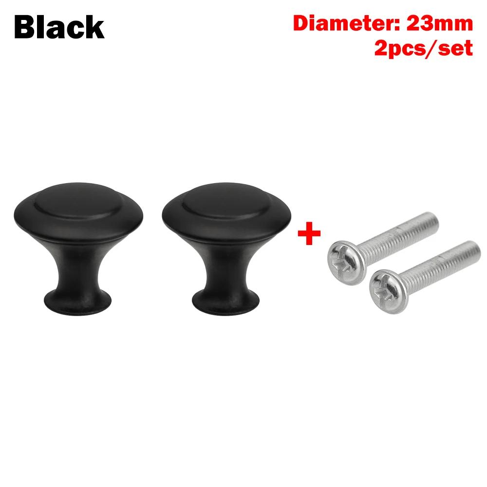 Round Alloy Cabinet Handles Knobs Kitchen Cupboard Door Wardrobe Pulls Drawer Furniture Hardware Fittings