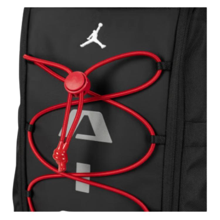 Jordan 33L Large Capacity Comfortable Casual Lightweight Backpack Unisex Backpack Black Red JD2623009AD-003