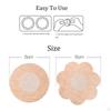 10 Pieces Chest Pasties Comfortable Plum Shaped Non Woven Fabric Underwear Backless Nipple Cover