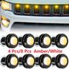 4/8pcs Car Light Front Grille Lamps Bumper Grill Hood Amber Led Lights For Dodge RAM 1500 2500 3500 Interior Car Accessories