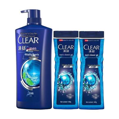 Men Anti-Dandruff Shampoo & Oil Control Body Wash Set