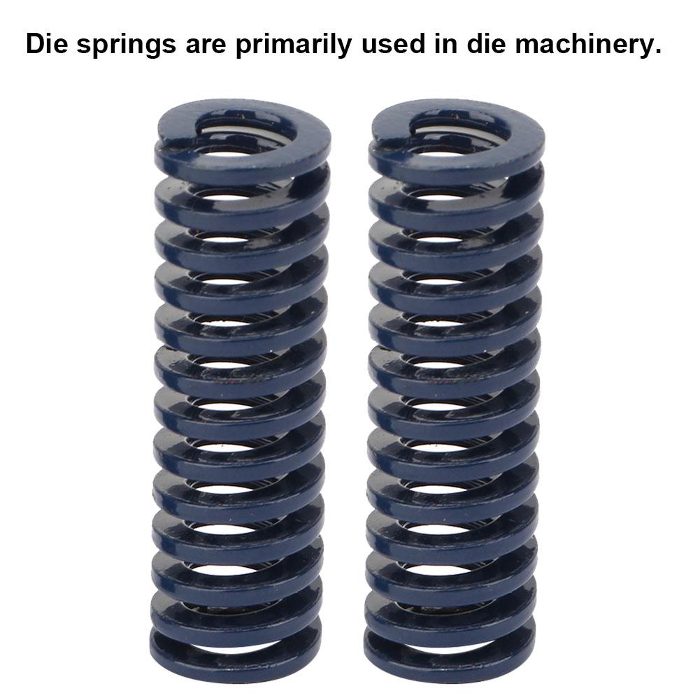 2pcs OD 10mm ID 5mm High Accuracy Steel Blue Light Load Mould Die Spring (TL10*40mm)