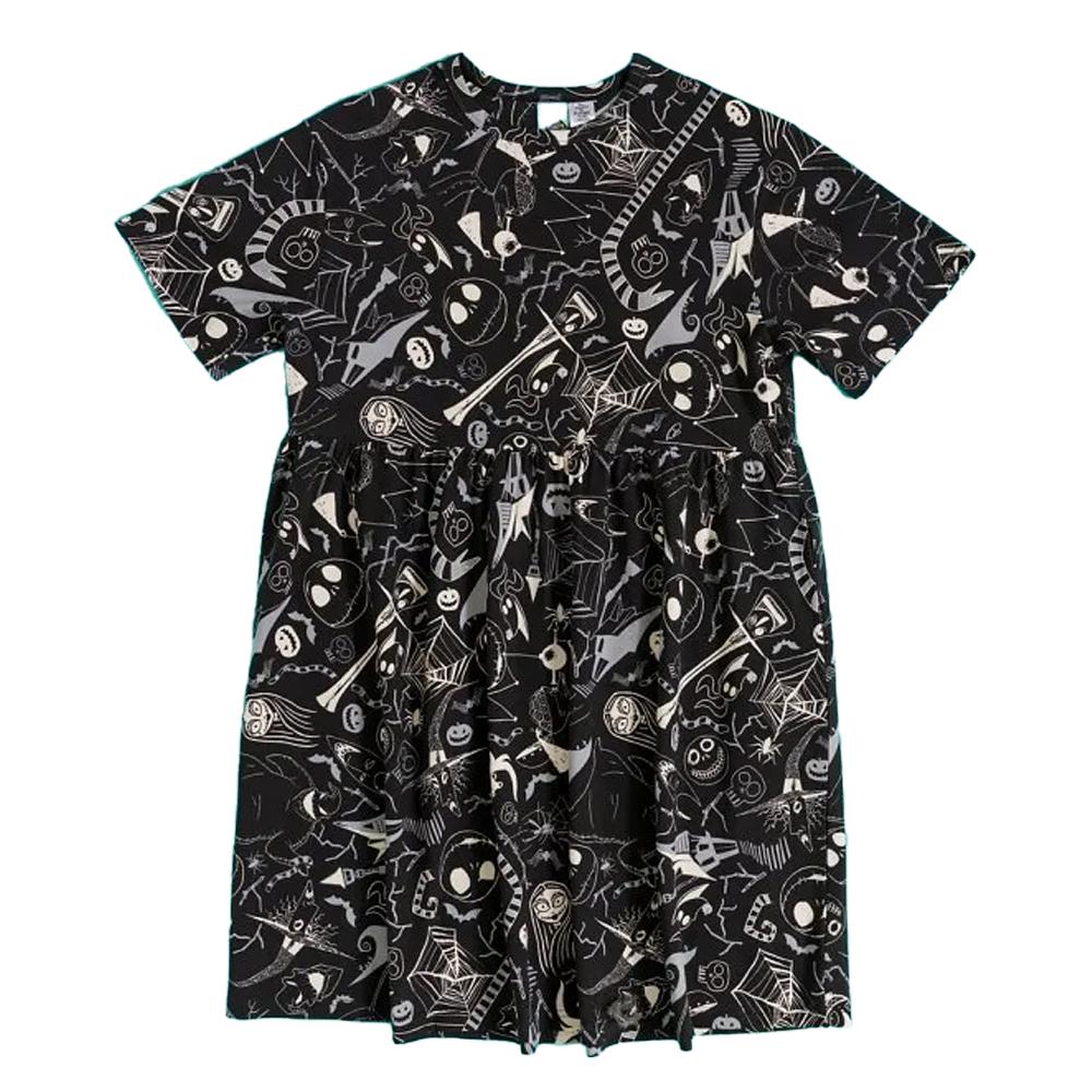 The Nightmare Before Christmas Womens/Ladies All-Over Print Smock Dress