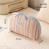 Portable Underwear Storage Bag With Stripe Design Large Capacity For Travel Business Trips