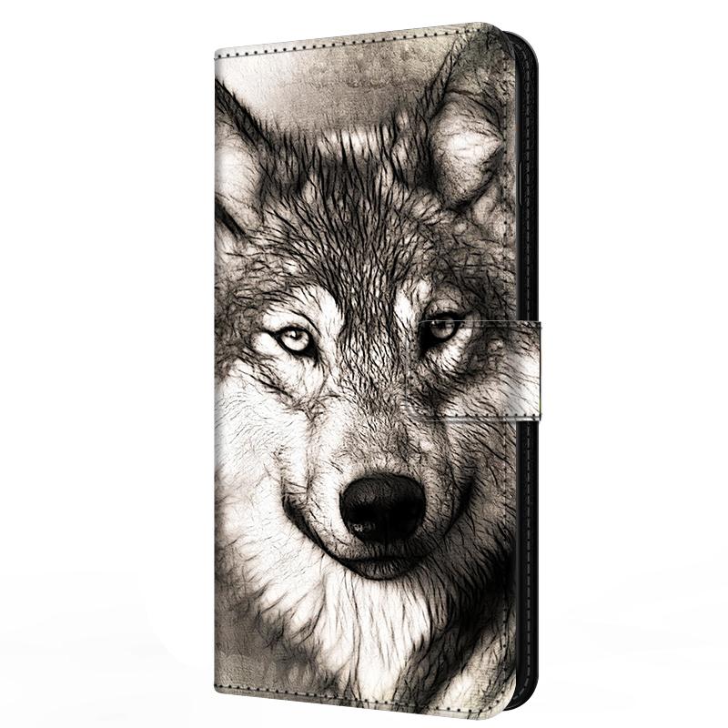 Cartoon-Lederhülle für Honor 8X Hülle 8S 8C 8A Prime 6C 6X 6A 5C Niedliche Flip-Ständer-Buchhülle für Huawei Honor 6A Stoßfeste Tasche