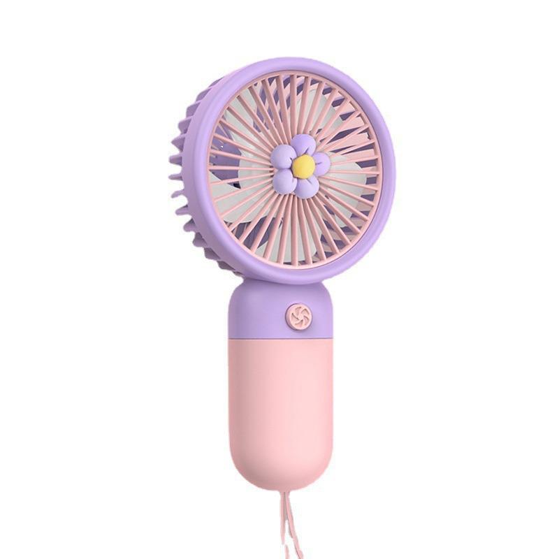 2024 Dobíjecí přenosný ruční stolní ventilátor s dlouhou výdrží baterie a USB nabíjením