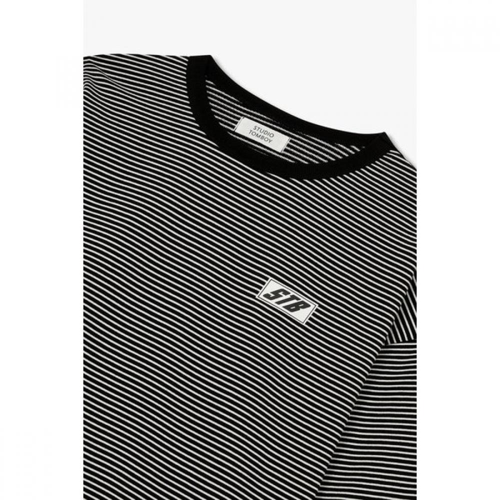 STudio Tomboy STripe Crop T shirT  9175122973 