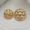 10 Stück/Los 15/18/23mm Gold Unregelmäßiger Metallknopf Rose Geprägtes Gesicht Anzug Pullover Nähknopf Zubehör