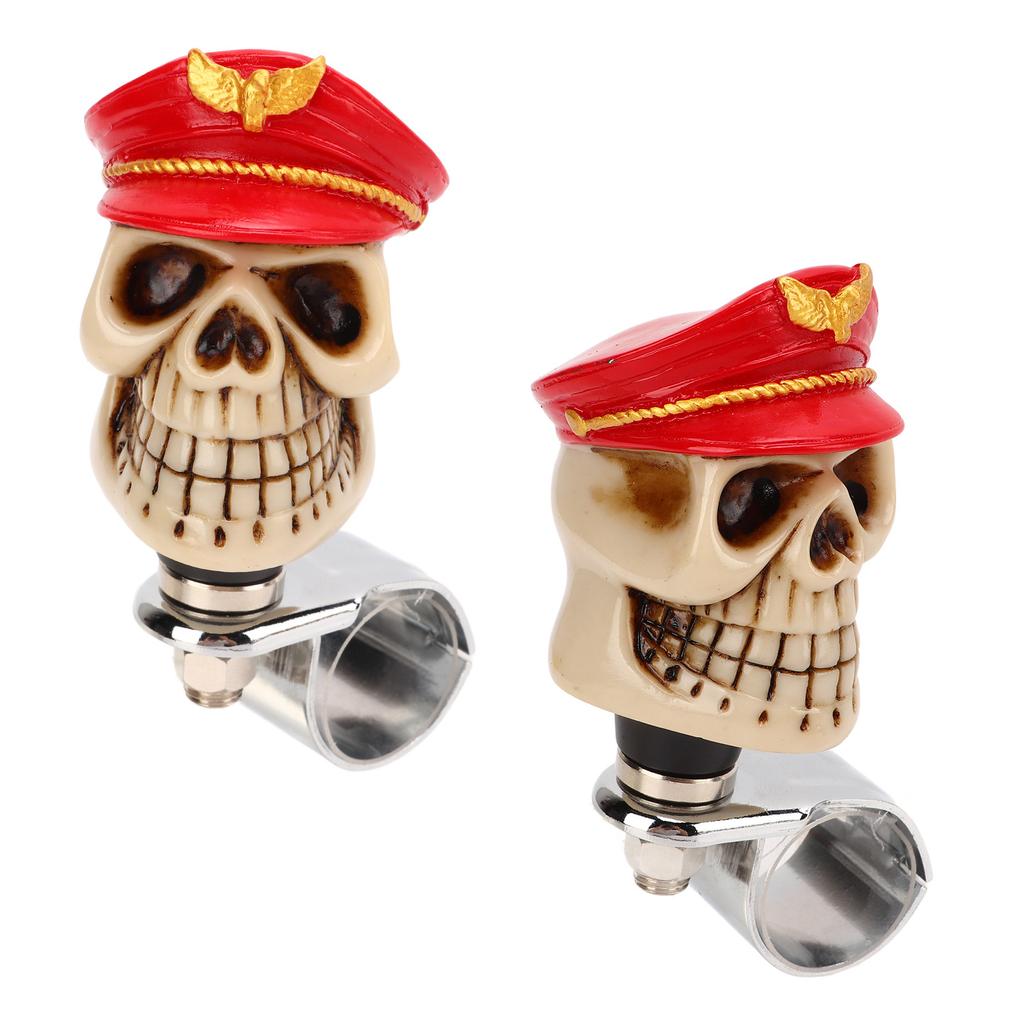 Skull Shape Stee  Wheel   3cm Diameter Metal Resin Turn Knob   for Cars Trucks Tractors Boats